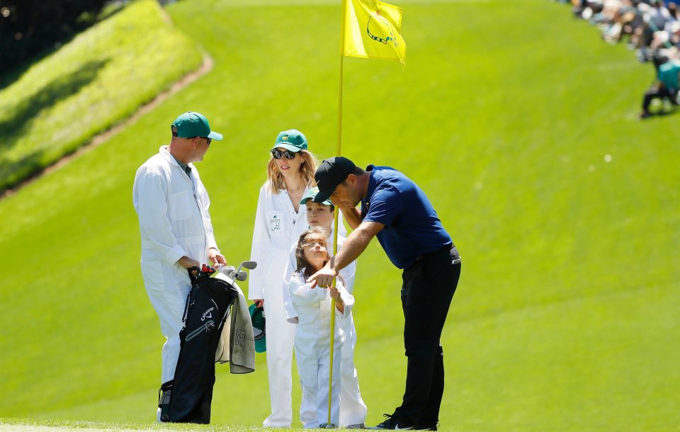  Francesco Molinari was joined by his family on the course