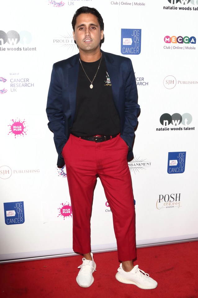  Towie's Liam Gatsby injected some colour on the red carpet