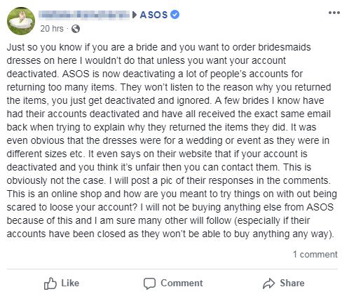 One issued a warning to brides