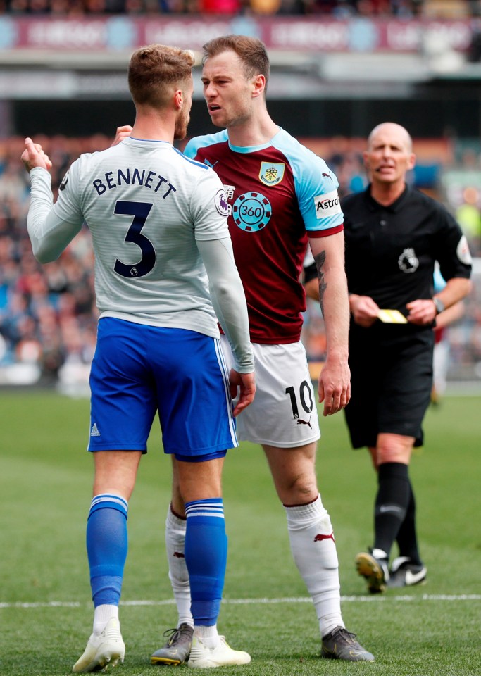  Barnes was shocked when referee Mike Dean booked him for the kiss