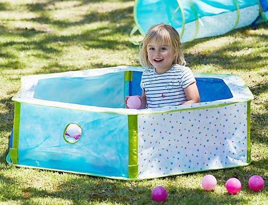  A ball pit outside could be a great option when the weather gets warmer