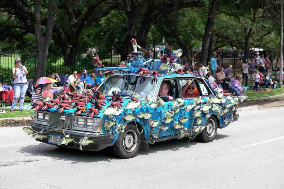  This fish motor is just one of the strange designs to feature at Houston's Art Car Parade