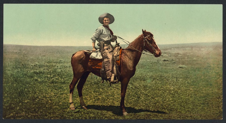 A cowboy in colour. The life of a cattleman has been glamorised over the years with the reality very different from the one portrayed in films and TV