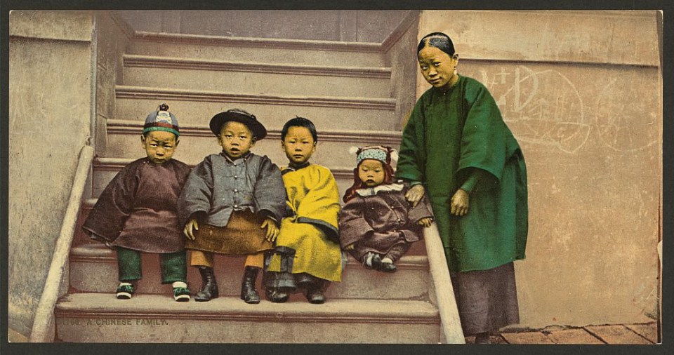 A Chinese family living in the Wild West. Many of the Chinese population were involved in building the groundbreaking railroads connecting the US’ two coasts