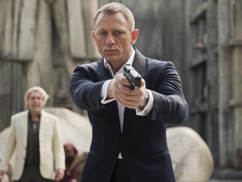  This is the last Bond movie for Daniel Craig, seen here in 2012's Skyfall