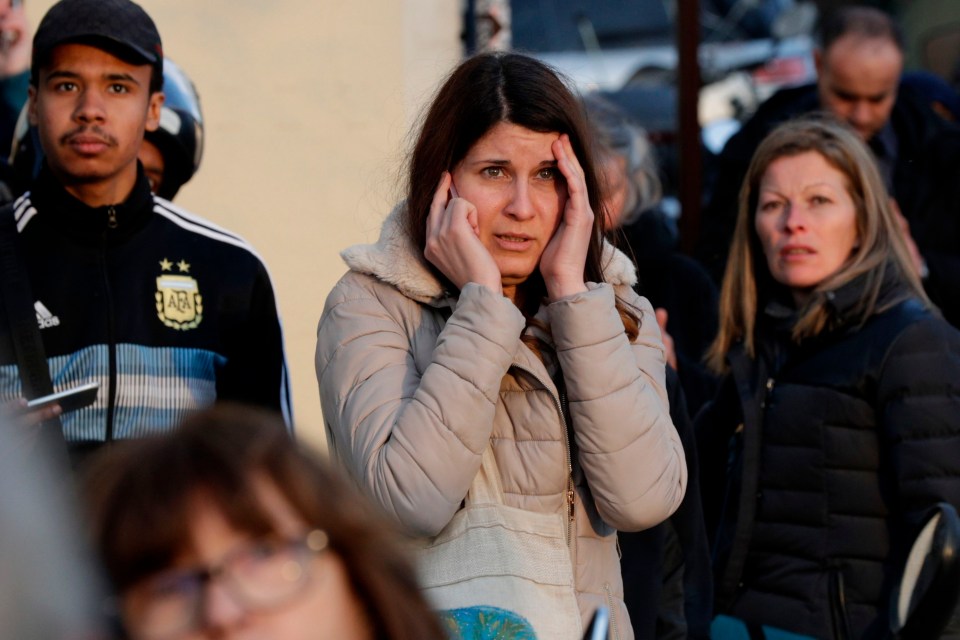 Parisians watch as Notre Dame burns