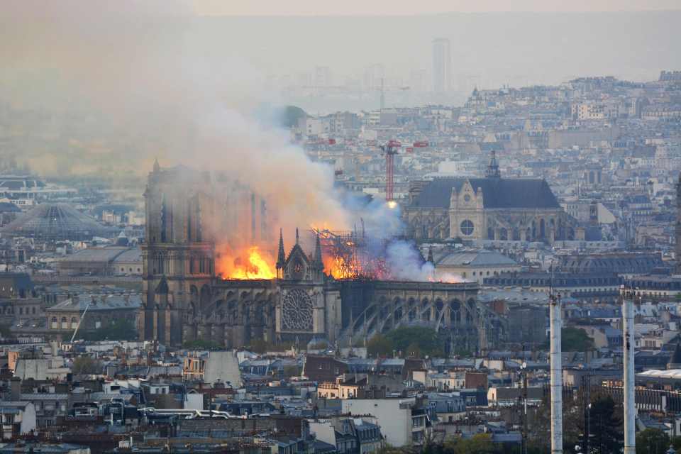  We hope he cathedral can be rebuilt to its former glory - our hearts go out to France