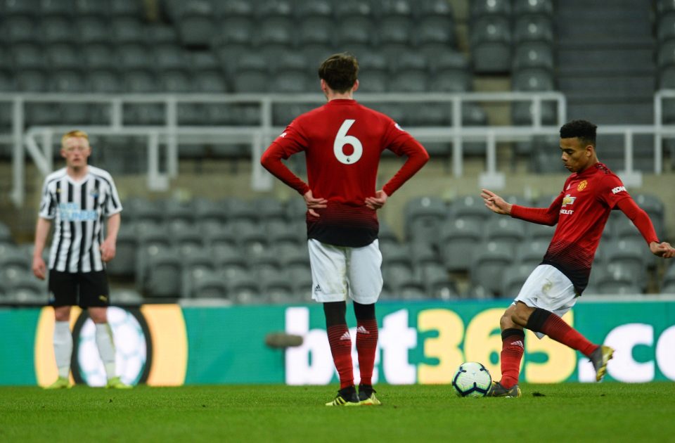  Mason Greenwood netted an exquisite free-kick for Manchester United's U23s against Newcastle