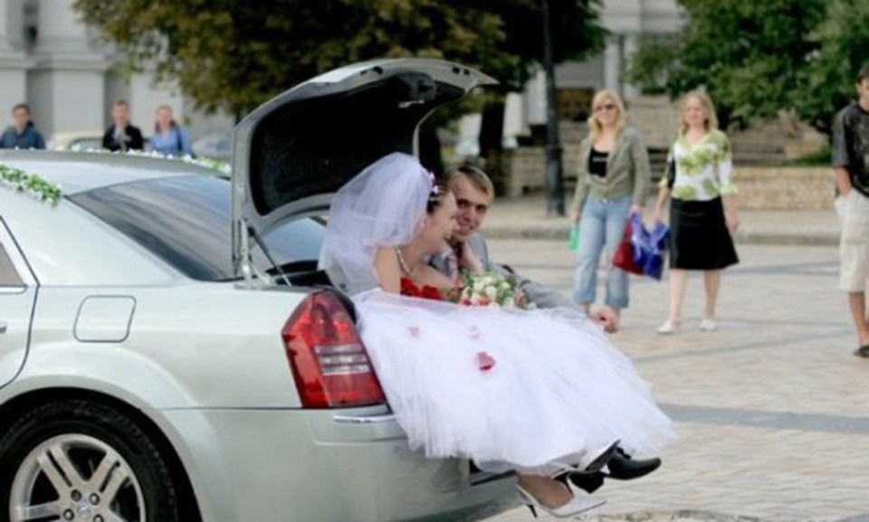  Who needs cans on a car when you can just sit in the boot