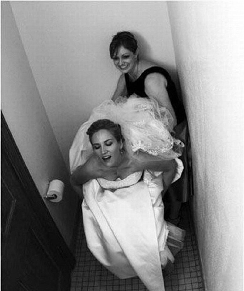  Anyone who has worn a wedding dress will know how hard it is to use the loo