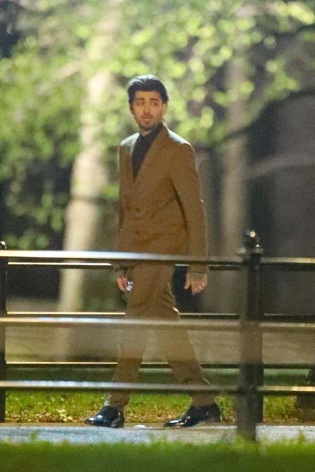 Zayn looked smart as he shot scenes for his new music video