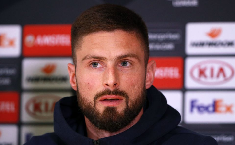  Olivier Giroud's is prepared to walk away from Chelsea if he is not given greater responsibility by Maurizio Sarri