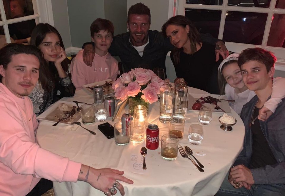  Hana joined the family for Victoria's birthday meal this week