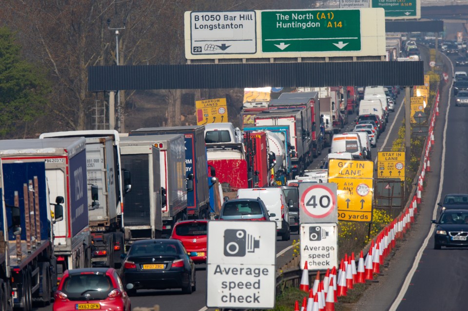  Traffic jams are building already as millions more drivers avoid the rail network