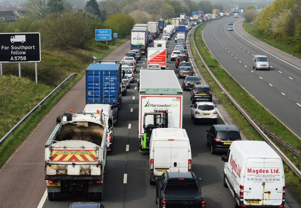  Easter travel hell begins with traffic at a standstill on the M57