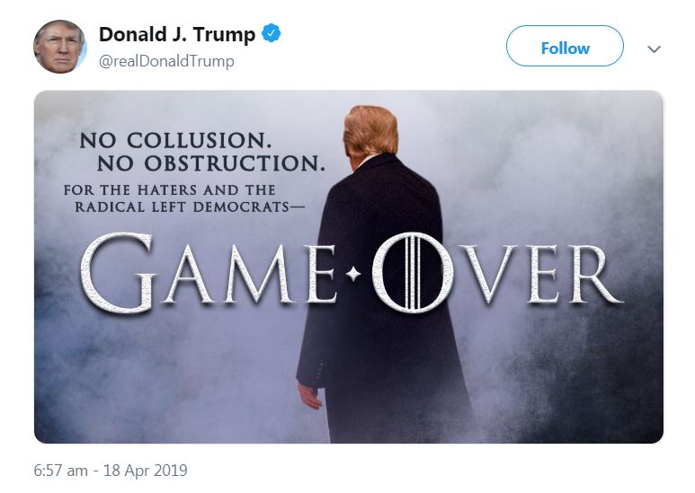  Trump said it was 'Game Over' for his opponents