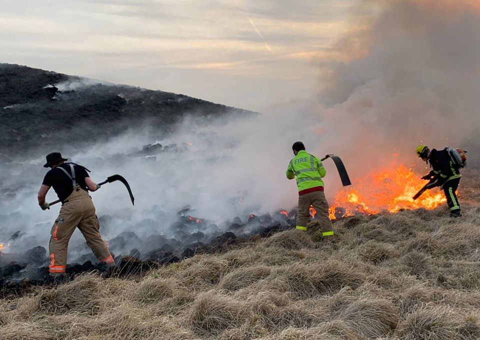  Fire crews managed to bring the flames under control