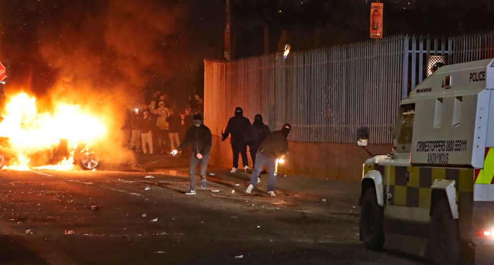 The rioting is believed to have been sparked by police operations in the city