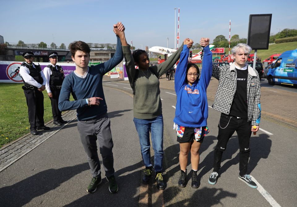  The young activists declared victory after causing 'emotional disruption'