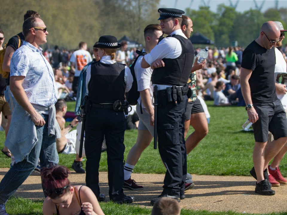 Cops said no arrests were made during the rally