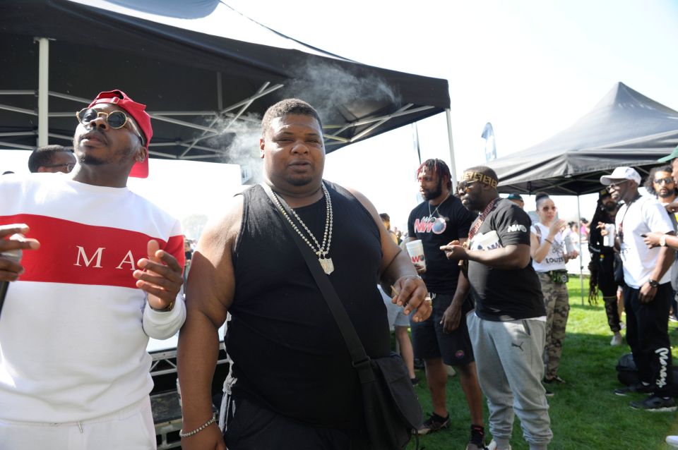  Grime artist Big Narstie was seen at the 420 demo