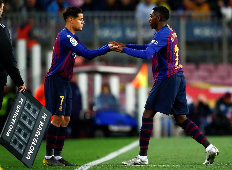  Philippe Coutinho was booed by Barcelona fans when he came on on Saturday