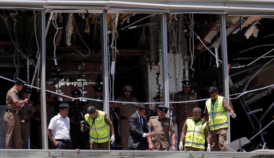  An explosion ripped through the luxury Shangri-La Hotel