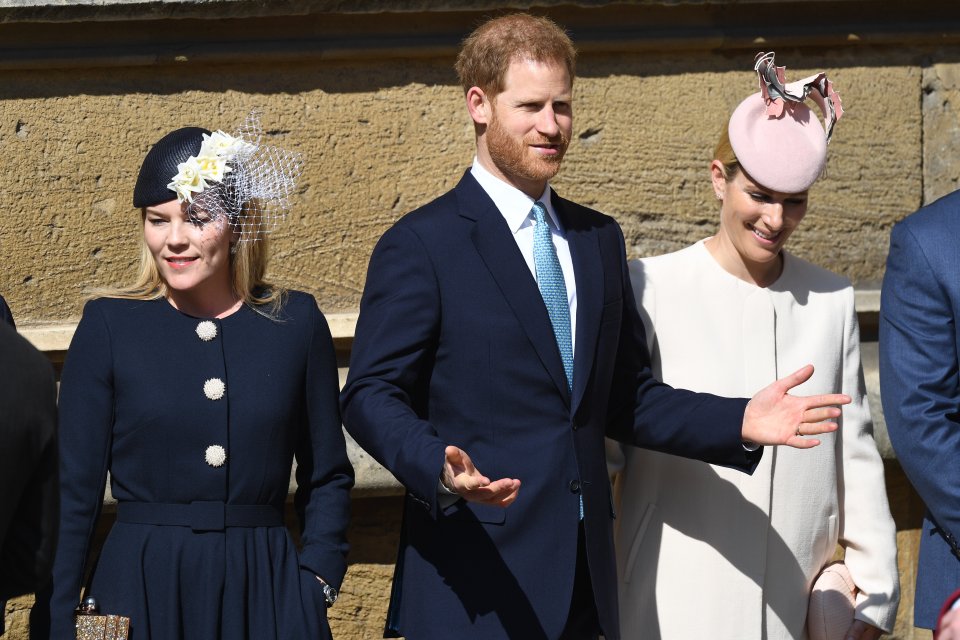  Harry joined the Queen at an Easter Sunday church service without wife Meghan - fuelling speculation that the royal baby is imminent