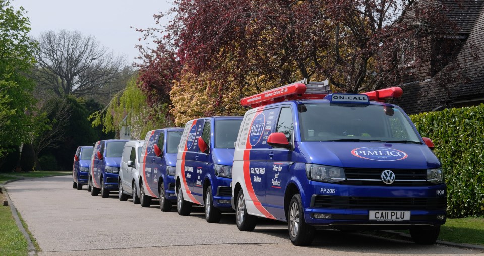  The arrival of the Pimlico Plumbers vans has caused quite a stir