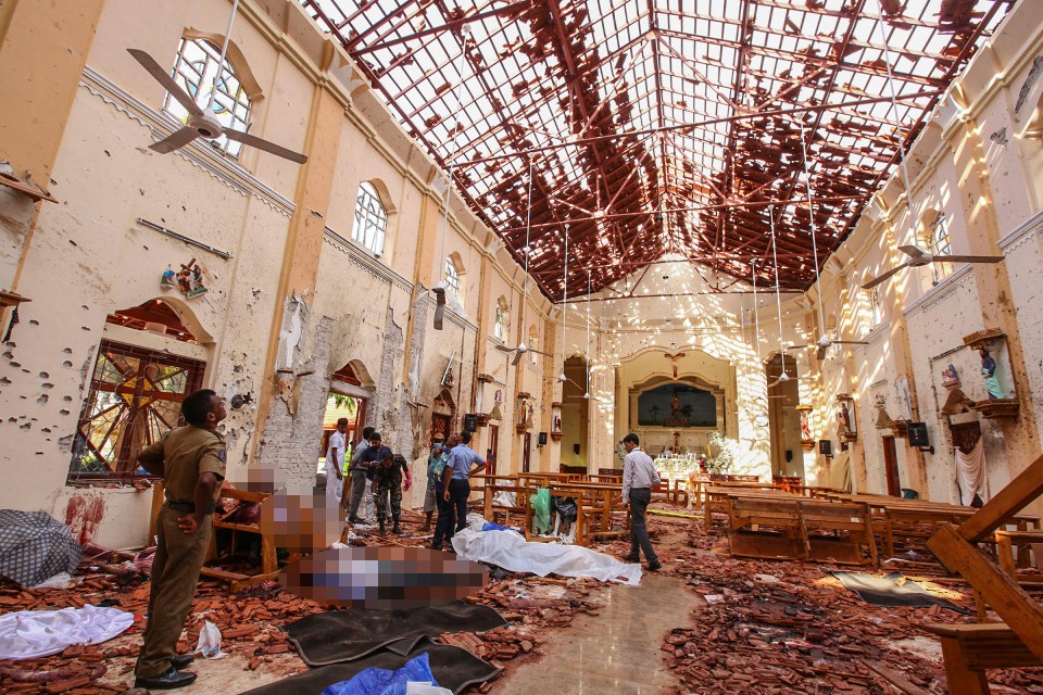  At least 67 people were killed in the bomb attack in St Sebastian's church in Negombo