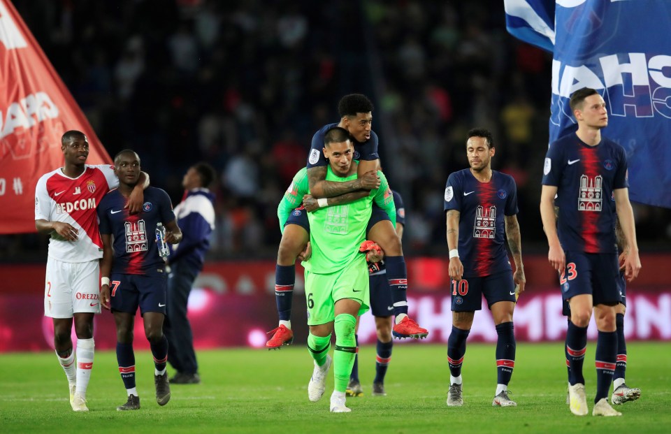  PSG beat Monaco 3-1 on the night they were crowned champions