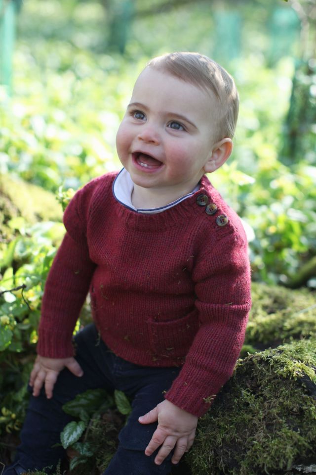  The pictures were taken by mum Kate ahead of Prince Louis' first birthday