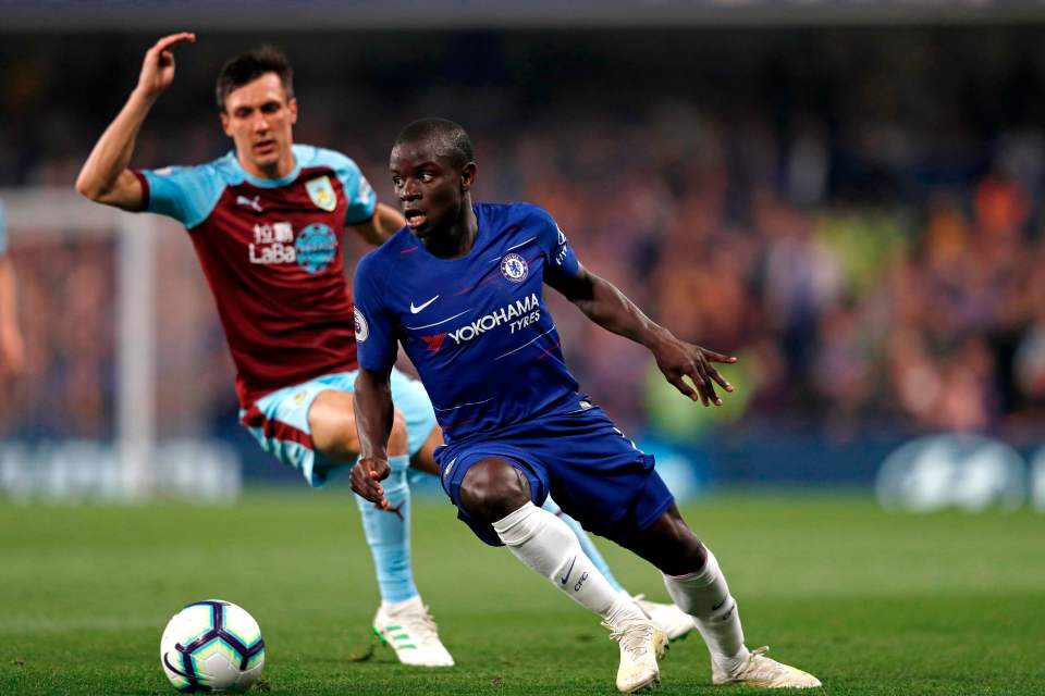  N'Golo Kante was withdrawn at half-time with a suspected back problem