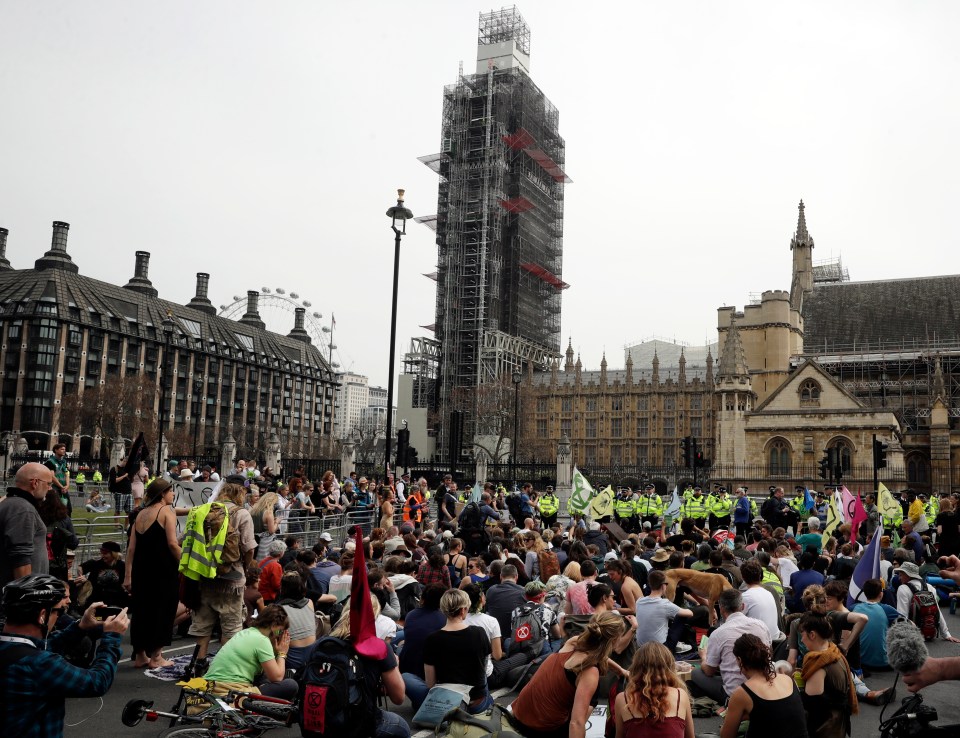 The demonstration on Tuesday – which coincides with the first day Parliament is sitting following the Easter recess – is the latest action by Extinction Rebellion protesters in the capital