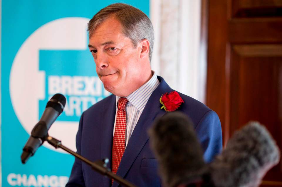  Nigel Farage is leader of the new Brexit Party