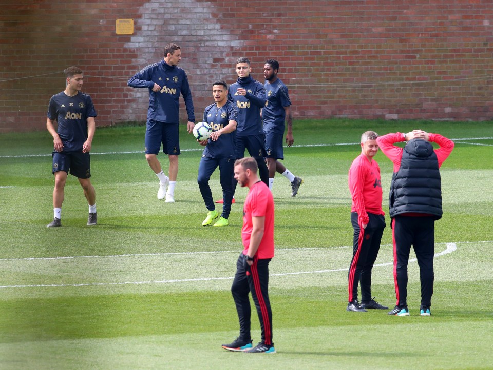  The entire squad were put through their paces at The Cliff around midday