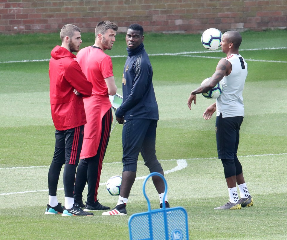  Manchester United stars trained at The Cliff before the defeat to City