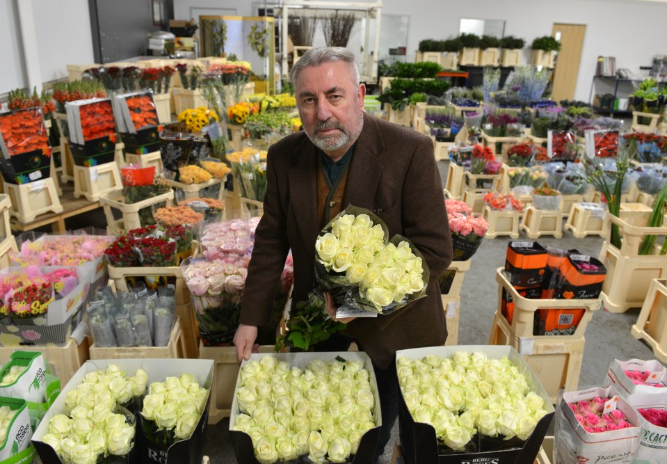 Florist Dennis Edwards, who protester Kev Boon ordered from, says it's 'rank hypocrisy' 