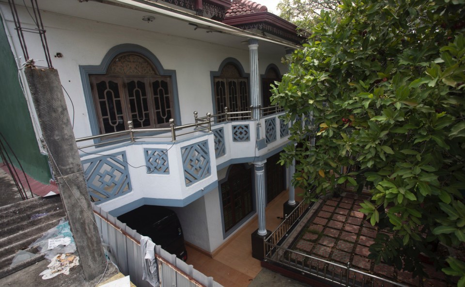  Pictured is Mohamed's former home in Sri Lanka