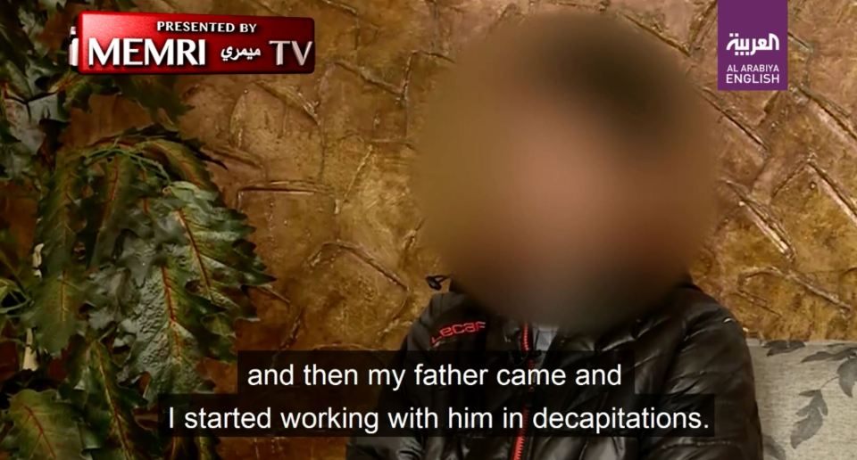  Mustafa tells the interviewer that he is the son of an ISIS emir who asked him to help