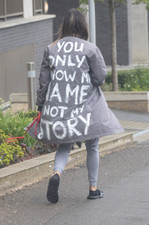  Her jacket read: 'You only know my name not my story'