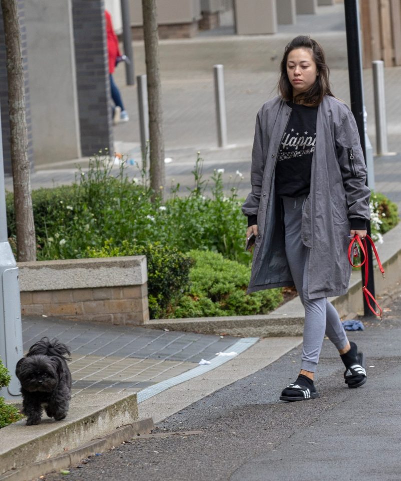  Katya stared at the ground as she walked her dog this morning