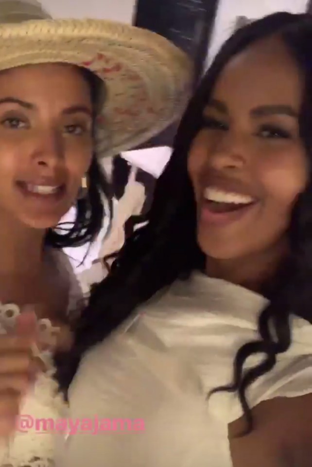 Stormzy’s girlfriend Maya Jama flew in especially for her friend Sabrina’s big day