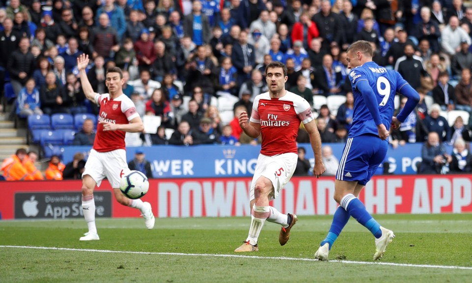  A simple tap in for Vardy made it 3-0 deep into injury time