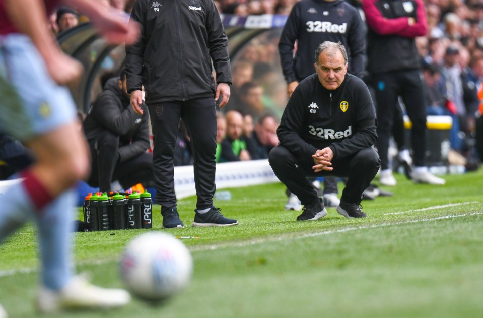 Marcelo Bielsa was left slumped on the floor as Leeds automatic promotion push officially ended