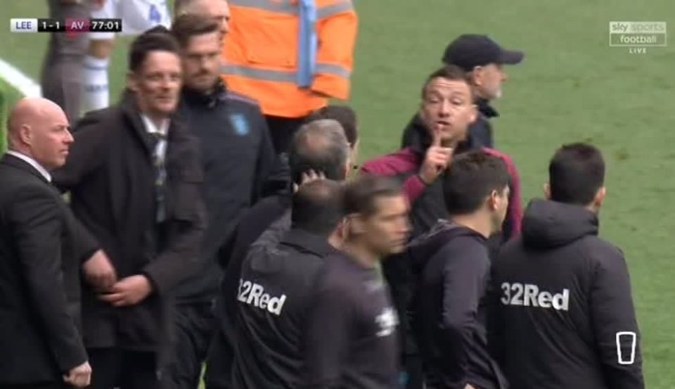 John Terry held his finger to his lips during his row with Marcelo Bielsa