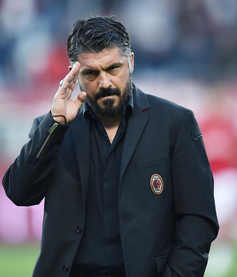  Gennaro Gattuso's AC Milan were defeated 2-0 in their last Serie A outing against Torino