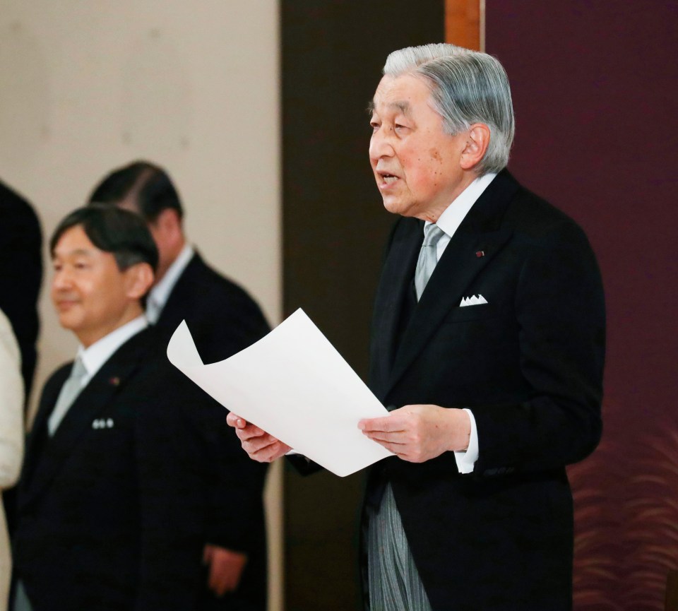 Akihito, in his final remarks as his three-decade reign drew to a close on Tuesday, thanked people for their support and expressed hope for a peaceful future