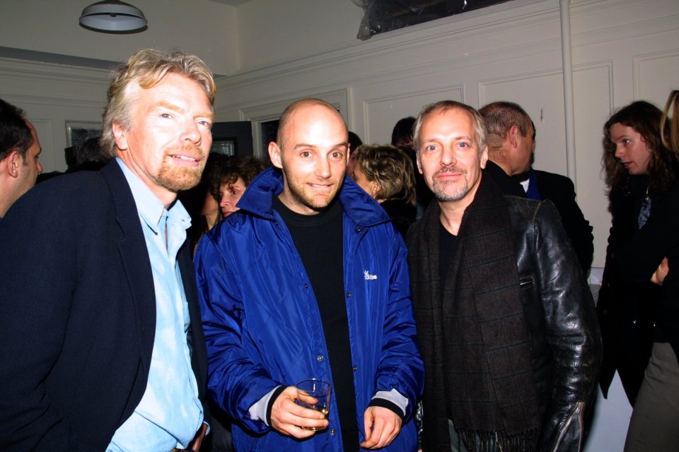  Richard Branson with Moby