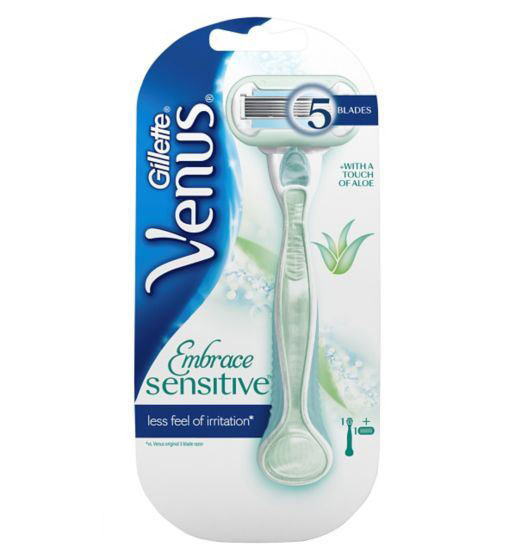  Gillette Venus Proskin Sensitive Razor, £10.49, will nourish the skin and minimise the risk of cuts and nicks